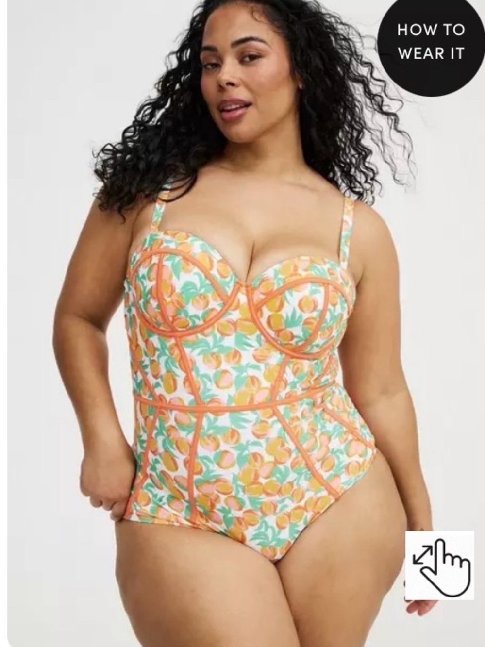NWT Torrid Slim-Fix Underwire One Piece 5D/DDD